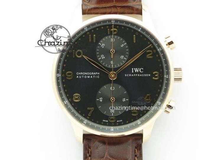 MIROTIME 0411 Packable Portuguese IW358304 ZF 1:1 Best Edition SS White Dial Blue Markers on Leather Strap A 7079